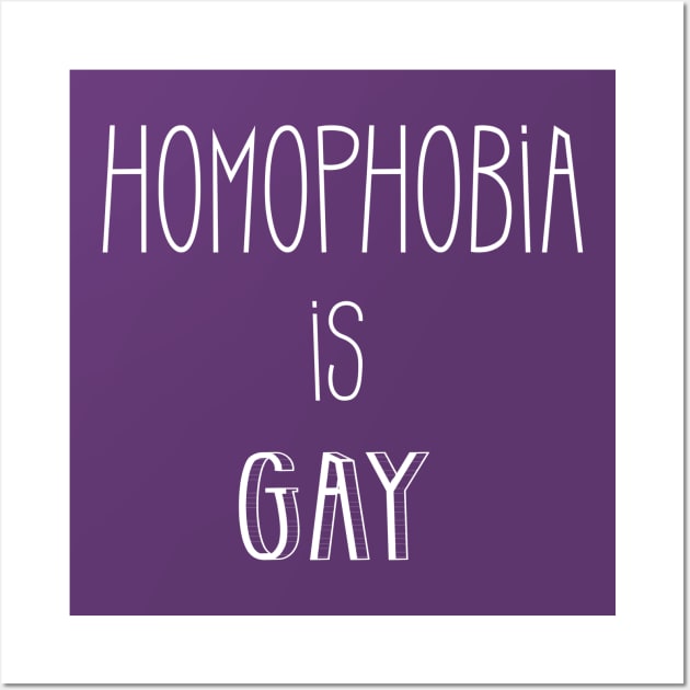 Homophobia is gay Wall Art by Lomitasu